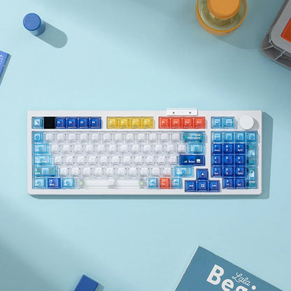 Mondrian Geometric Figure Clear Keycap Set