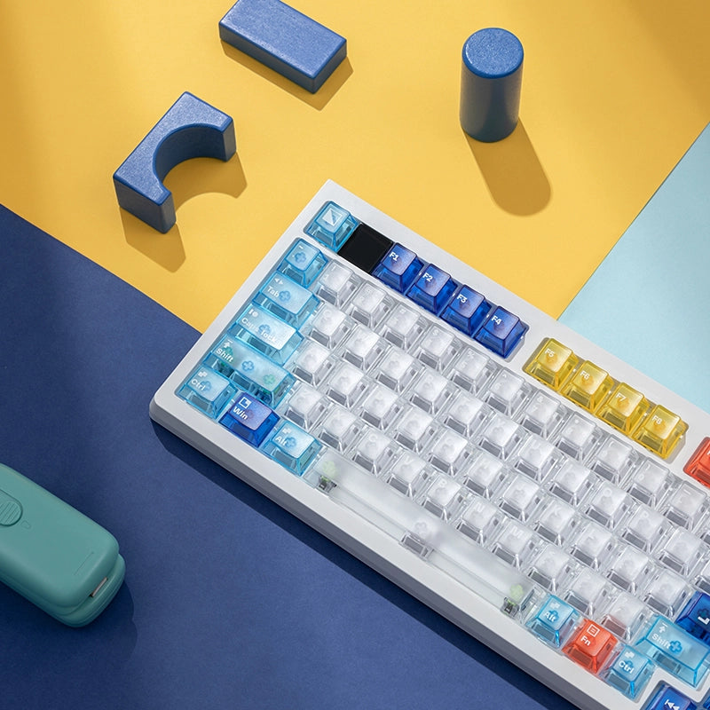 Mondrian Geometric Figure Clear Keycap Set