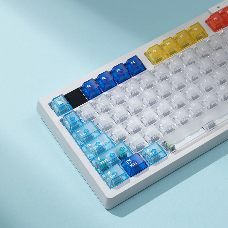 Mondrian Geometric Figure Clear Keycap Set