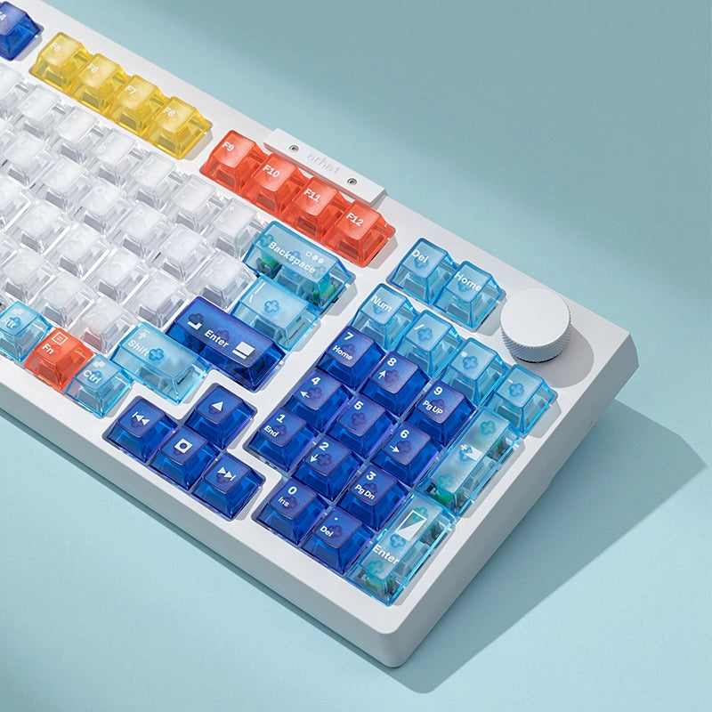 Mondrian Geometric Figure Clear Keycap Set